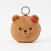 Porte-monnaie en peluche ours mignon, mini portefeuille doux en forme d'animal en peluche, porte-clés, pochette Kawaii, cadeau personnalisé en gros