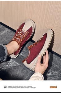 Chanclas para estudiantes, zapatos de hombre de talla grande, mocasines más vendidos, zapatos casuales para hombre, zapatos para caminar de caña baja - Product Image 4