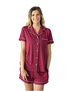 Schwangere Frau Pyjamas Baumwolle Mütterliche Modal PJS Mutterschaft Nachtwäsche Augen maske Match Bambus Viskose Pyjamas für Frauen <span class=keywords><strong>Set</strong></span> - Product Image 1