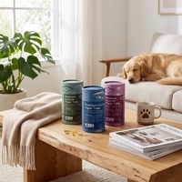 Emballage en tube de papier biodégradable pour les friandises et compléments alimentaires pour chiens et chats, cylindre en carton personnalisé avec logo