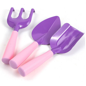 Toptan Sıcak Satış DIY Gıda Sınıfı 4 Parçalı Kürek Tırmık Çatal Renkli Plastik El Tipi Çocuk Bahçe Aletleri Bahçe Aksesuarları - Product Image 2