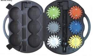 CE Kit 6 مناقب ليد قابلة للشحن، ضوء تحذير وامض لضوء الحواجز، ضوء تحذير حركة المرور أو الركن - Product Image 2