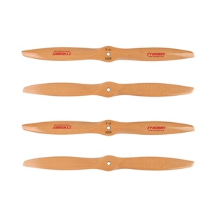 ZYHOBBY 9-28 pouces pas élevé <span class=keywords><strong>2</strong></span> lames bois de hêtre CW hélice tracteur accessoire pour RC avion à voilure fixe essence huile puissance - Product Image 6