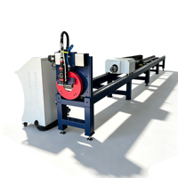 Machine de découpe laser à fibre CNC simple 1000W 3000W avec refroidissement par eau pour tubes métalliques/laiton ronds/carrés |   Alimentation automatique