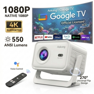 Proyector LED LCD 4K Ultra HD Nativo 1080P Portátil Wifi Android Cine en Casa Películas al Aire Libre - Product Image 1