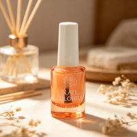 Bouteilles de vernis à ongles en verre vides en gros avec bouchon hexagonal et pinceau pour emballages cosmétiques avec capuchon à pinceau