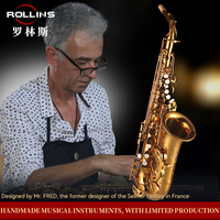 Manufacturer Wholesale Retail Eb Popular Grade Classic Structure Gold Lacquer Q3 Alto Saxophone