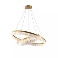 Lustre en cristal rétro de luxe moderne américain à LED à hauteur réglable, de haute qualité pour salon, escalier, hôtel