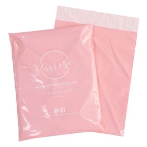 Bolsas de Envío de Poliéster Rosa y Negro Personalizadas, Impermeables, Reciclables, para Ropa, Bolsas de Embalaje de Plástico - Product Image 4
