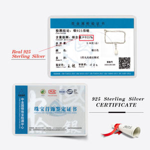 Collar de Perlas Sencillo RINNTIN GPN98, Plata de Ley 925, Collar con Colgante de Perla Cultivada de Agua Dulce para Mamá, Esposa, <span class=keywords><strong>Hija</strong></span> - Product Image 6