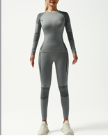 Conjunto Térmico Premium para Mujer, Sin Costuras, para Invierno y Esquí, Camiseta de Manga Larga y Leggings de Alta Elasticidad para Deportes al Aire Libre 2026