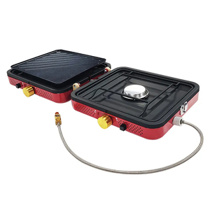 Gran oferta estufa plegable de doble cabeza para exteriores 3000W fuego <span class=keywords><strong>Camping</strong></span> portátil plegable butano <span class=keywords><strong>Gas</strong></span> barbacoa estufa - Product Image 2