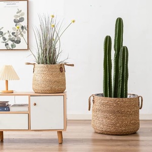 <span class=keywords><strong>Cesto</strong></span> Portaoggetti <span class=keywords><strong>Rotondo</strong></span> in <span class=keywords><strong>Vimini</strong></span> Personalizzato con Manico, <span class=keywords><strong>Cesto</strong></span> Organizzatore per Decorazione Casa - Product Image 5