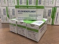 Sutures chirurgicales en nylon vétérinaire médical de haute qualité Hotsale médical 3-0 9 0 10-0 10 0 10/0 fil avec aiguille