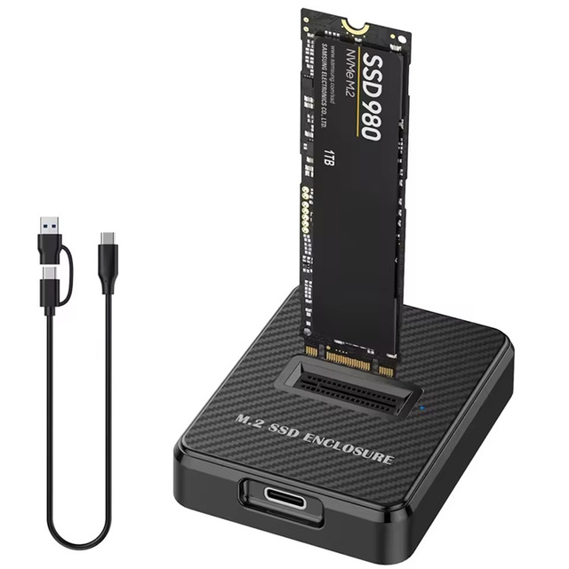 M.2 Hard Disk NVME Protocol NVME+ SATA Protocol SSD Enclosure Solid State Hard Disk Box Laptop Notebook Extend Memory Adapter