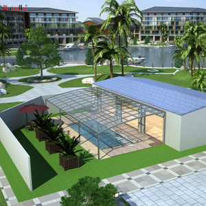 <span class=keywords><strong>A</strong></span> prueba de <span class=keywords><strong>agua</strong></span> de aluminio estructura piscina techo sistema de techo <span class=keywords><strong>para</strong></span> la natación piscina cubierta - Product Image 5