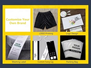 شورت رجالي مخصص بتطريز ورسومات، بخصر مطاطي، مناسب للتمارين الرياضية والارتداء الصيفي العادي - Product Image 6