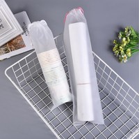 Tas Serut Plastik Poliester Premium Murah Ramah Lingkungan Ukuran Kustom Grosir, Dapat Digunakan Kembali