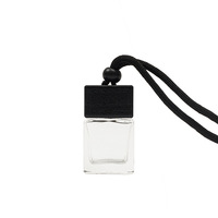 Flacon vide de 10 ml pour diffuseur de parfum suspendu pour voiture avec bouchon en bois noir
