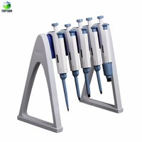 TOPTION Pipette en plastique réglable médicale de laboratoire, pipette automatique (pipette autoclavable et à volume réglable) monocanal