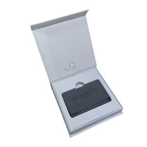 Caja de Empaque para Tarjetas de Crédito VIP de Lujo con Logotipo Personalizado de Alta Calidad, Caja de Regalo Rígida Blanca Mate Magnética, Cartón Ecológico - Product Image 1