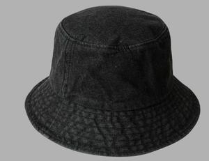 Chapeau Bob en Jean Délavé Noir, Casquette de Pêcheur en Coton Rétro à Large Bord, Chapeau de Soleil pour Voyages en Plein Air et Pêche - Product Image 1