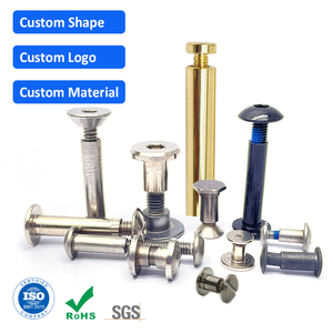 Vít ren trong ngoài thép không gỉ có rãnh, loại Chicago, dùng cho kéo cắt tóc, kích thước M2 M3 M4 M7 M10 - Product Image 1