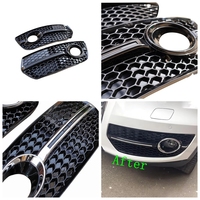 Grille de phare antibrouillard avant YZ pour Audi Q5, style RSQ5, en plastique ABS alvéolé, 2008-2012, vente directe usine