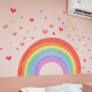 Autocollants muraux en forme de cœur amovibles personnalisés 40*72cm pour la chambre des enfants, affiches murales, papier peint, décalcomanies murales, arts - Product Image 3