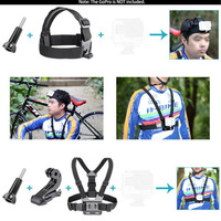 YEAH Grosir 50 in 1 Kit Aksesoris Kamera Olahraga Hitam Go Pro Set Aksesoris Kamera 11 10 9 8 7 untuk Gopro Hero Yi Xiaomi