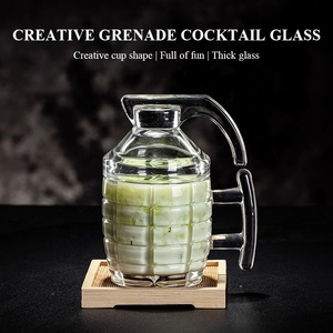 Vaso de Cóctel Personalizado en Forma de Granada, Decantador de Whisky, Vaso de Cóctel Transparente con Asa y Tapa - Product Image 2