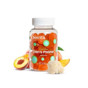 OEM Lions Mane Mushroom Gummies Extracto de hierbas para Focus Mood Memoria cognitiva Soporte Wild Drum Bottle Contenedor de vidrio - Product Image 1