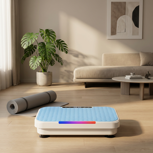 <span class=keywords><strong>Plateforme</strong></span> <span class=keywords><strong>vibrante</strong></span> verticale YUNPAI, machine d'exercice portable pour le corps entier avec écran LED et télécommande pour soulager la pression - Product Image 1