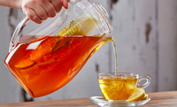 Pichet contenant une odeur de fruits, en acrylique anti-écrasable, pour mélange de thé glacé, boissons, pichet au citron et à l'eau, meilleure vente,