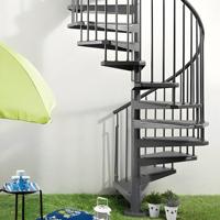 Escalier en colimaçon extérieur à livraison rapide, qualité supérieure pour maison et villa, usage résidentiel