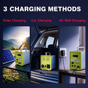 Station solaire portable 300W avec batterie LiFePO4, onduleur à onde sinusoïdale modifiée, panneau solaire, garantie 3 ans - Stockage d'énergie solaire domestique - Product Image 5