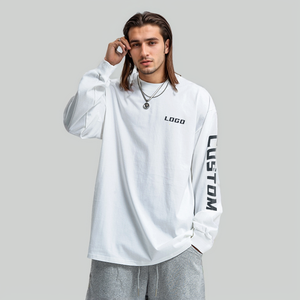 Felpa da <span class=keywords><strong>Uomo</strong></span> con Logo del Produttore, Stile Streetwear, Alta Qualità, 100% <span class=keywords><strong>Cotone</strong></span> Pesante, Manica Lunga Personalizzata - Product Image 2