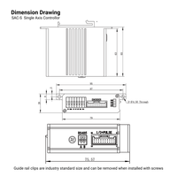 Contrôleur d'axe unique industriel SAC-S Modbus RS485 à impulsions pour cylindre électrique, accessoires pour machines-outils CNC