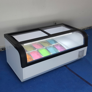 Chất lượng cao <span class=keywords><strong>10</strong></span> Chảo Countertop Ice Cream Tủ đông Gelato Ice Cream Tabletop hiển thị tủ đông - Product Image 4