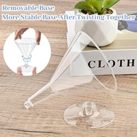 Verre à cocktail jetable en plastique PS Tengqun, 180 ml/6 oz, verre à vin rouge haut pour fêtes, vente en gros usine