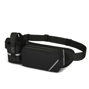 Running Belt Bottle Holder Multifunctional Waterproof Anti Theft Fanny Pack Outdoor Fitness Fanny Sling Bag Zipper Unisex - Product Image 1