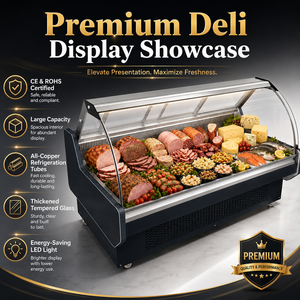 Vitrine Réfrigérée Professionnelle pour <span class=keywords><strong>Charcuterie</strong></span> et Plats Cuisinés, Idéale pour Supermarchés et Restaurants, 220V/110V - Product Image 4