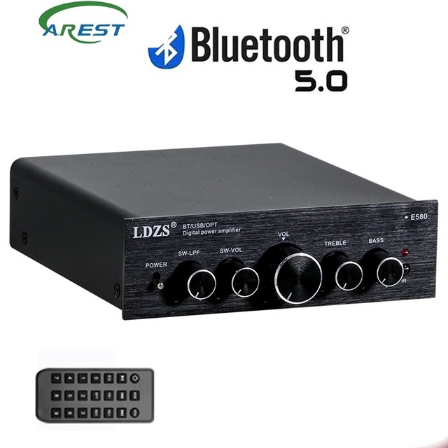 High-power digital 2.1 bass professional power amplifier, Bluetooth USB flash drive, small home amplifier