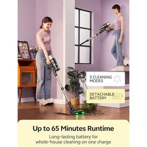 Aspiradora inalámbrica Ultenic de 600W, 60KPA, 65 minutos de duración de la batería con luz verde para limpieza del hogar - Product Image 4