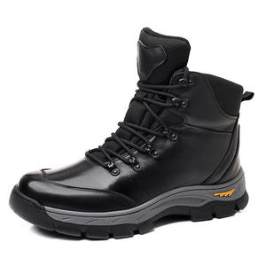 Chaussures Derby montantes pour hommes, style Business Casual, avec construction Goodyear, en cuir véritable et empeigne en maille, semelle épaisse, respirantes et rehaussantes - Product Image 5