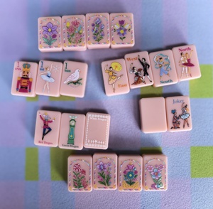 Fichas <span class=keywords><strong>de</strong></span> Mahjong Acrílicas <span class=keywords><strong>de</strong></span> Ballet <span class=keywords><strong>Cascanueces</strong></span>, Estilo Americano, Modernas y <span class=keywords><strong>de</strong></span> Lujo, <span class=keywords><strong>de</strong></span> Una Sola Capa, Color Rosa, Navideñas, en Stock, Envío en 24 Horas - Product Image 1