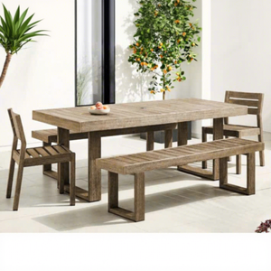 Juego de Comedor Ecológico OEM ODM, Muebles de Exterior de Madera/Aluminio, Cojines/Tamaños/Colores Personalizados, Vietnam - Product Image 3