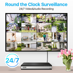 OSI-sistema de seguridad cctv para el hogar, kit de cámara IP Poe NVR de 8MP 4K de 16 canales AI con visión nocturna HD inteligente - Product Image 5