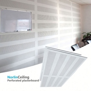 Plafonds perforés, plaque de plâtre acoustique, trous carrés, cercles, 4x8 pieds, construction de plafond sans joint, plaque de plâtre de 12,5 mm d'épaisseur - Product Image 5