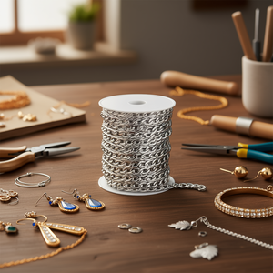 Catena Metallica Ilan 2.4mm 16M Colore Argento per Creazione di Gioielli - Product Image 3
